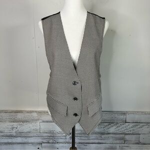 VINTAGE FACETS BY MIRROR Checked Academia Vest